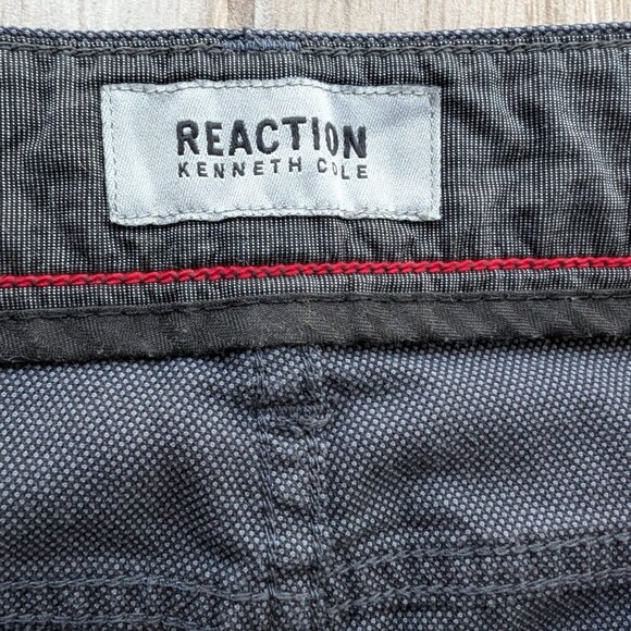 Kenneth Cole Reaction Men’s Pants 36x30 Gray Cotton Stretch Casual Chinos - Picture 3 of 8